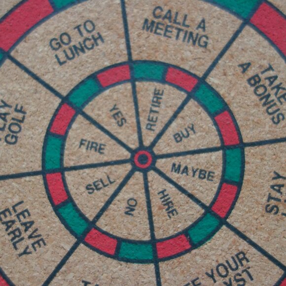 Desktop Mini Two Sided Dart Board includes Standard Dart Board  & Boss Board - Picture 5 of 16